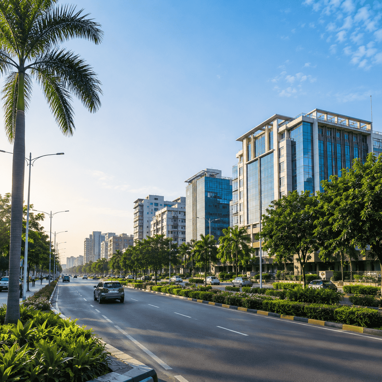 Contemporary urban real estate corridor